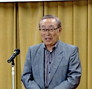 開会あいさつする松原実行委員長